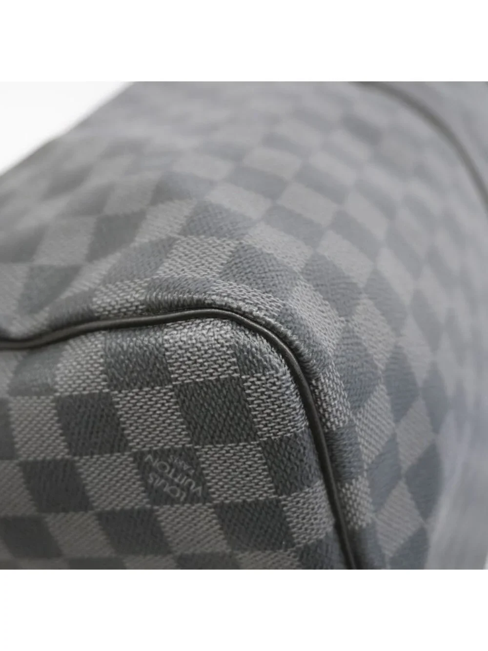 Louis Vuitton Boston Bag Damier Graphite Keepall Bandouliere 55 Black